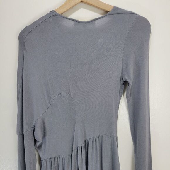 Nicole Bridger Vancouver Gray Asymmetrical Jersey Slow Fashion Dress - Picture 7 of 7